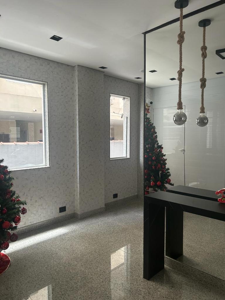 Apartamento Em Santos No Gonzaga Em Frente A Praia Kültér fotó