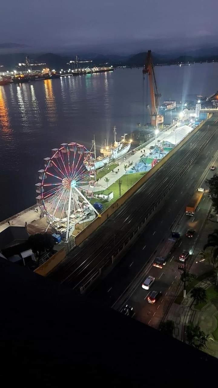 Apartamento Em Santos No Gonzaga Em Frente A Praia Kültér fotó