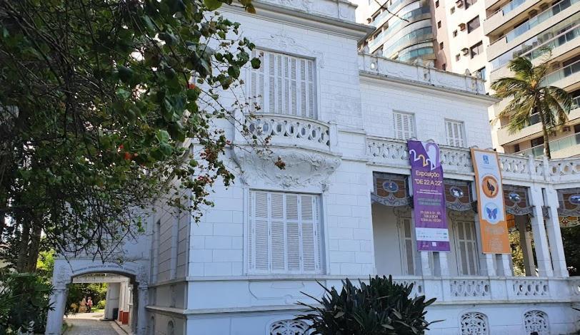 Apartamento Em Santos No Gonzaga Em Frente A Praia Kültér fotó