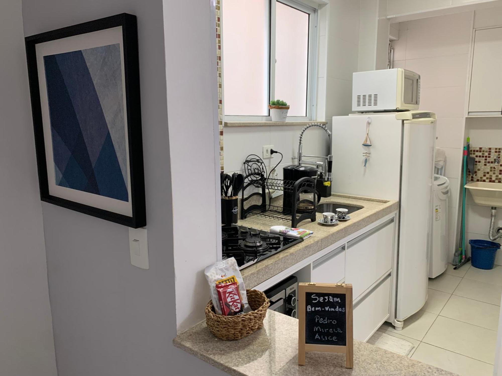 Apartamento Em Santos No Gonzaga Em Frente A Praia Kültér fotó